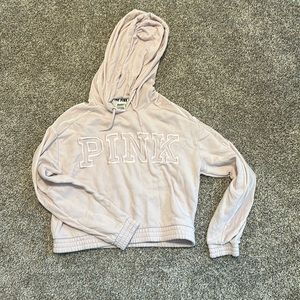 PINK cropped hoodie